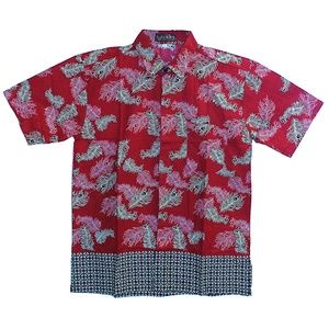 NWOT Men Indonesian Batik Short Sleeve Size M
